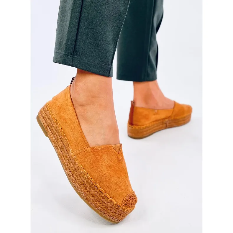 Brown Espadrilles with Thick Camel Sole