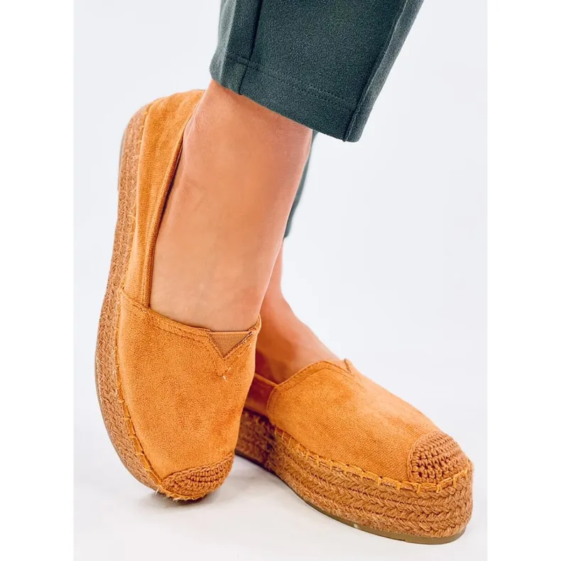 Brown Espadrilles with Thick Camel Sole