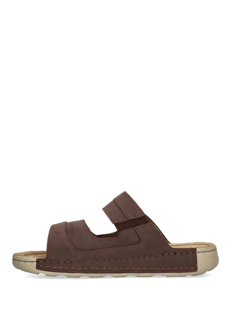 ETIKA Double Velcro Sandal Porter 41014 Men's, Brown