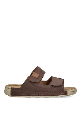 ETIKA Double Velcro Sandal Porter 41014 Men's, Brown