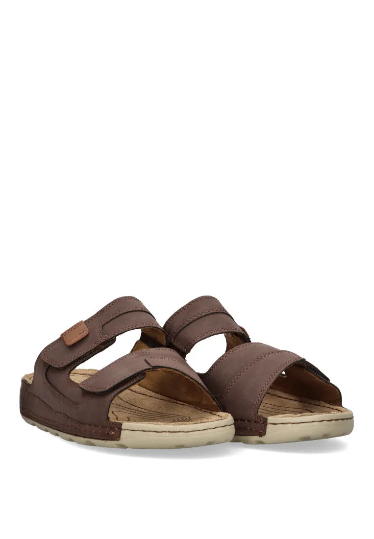 ETIKA Double Velcro Sandal Porter 41014 Men's, Brown