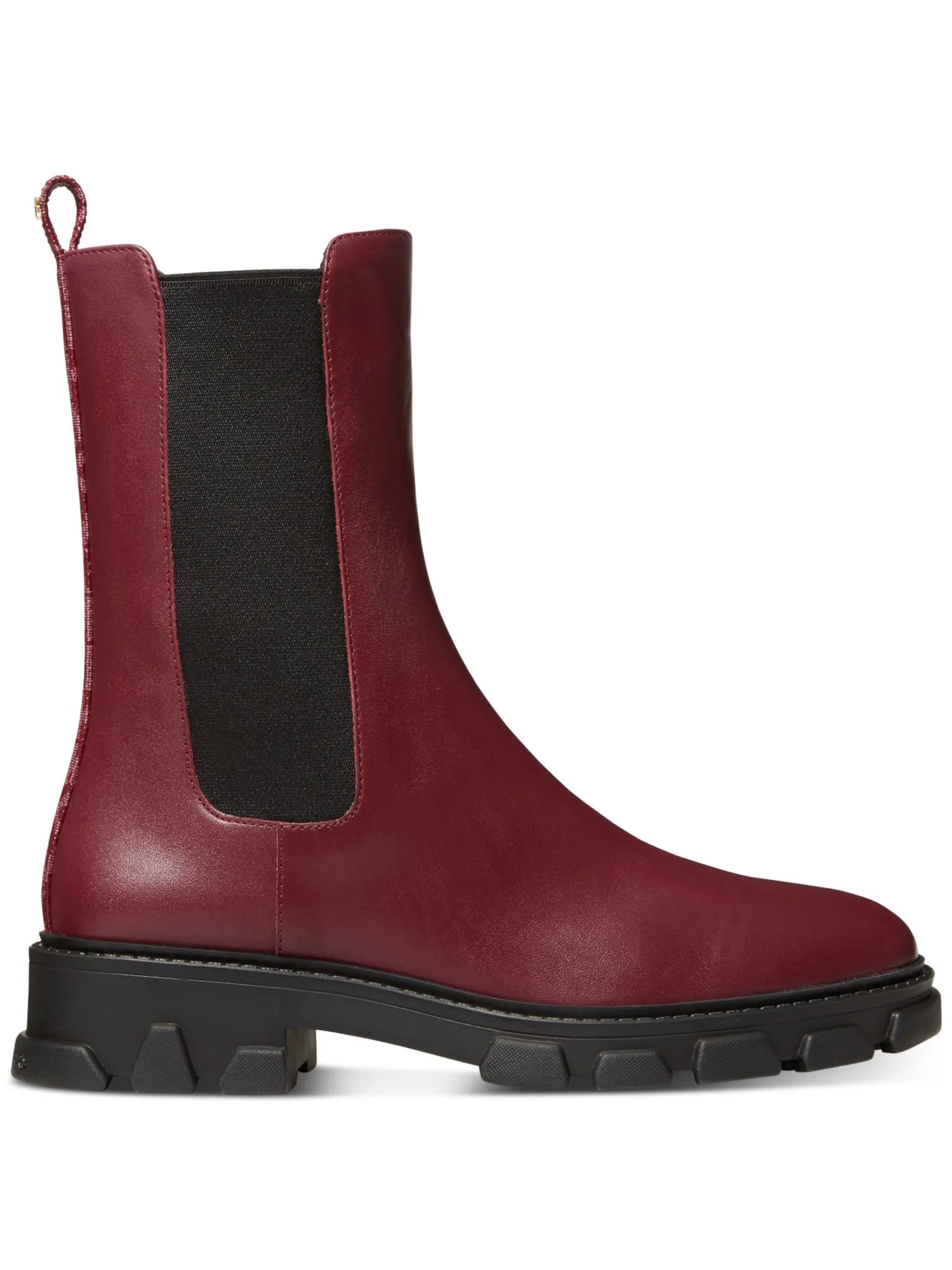 Women's Burgundy Leather Chelsea Boots MICHAEL MICHAEL KORS