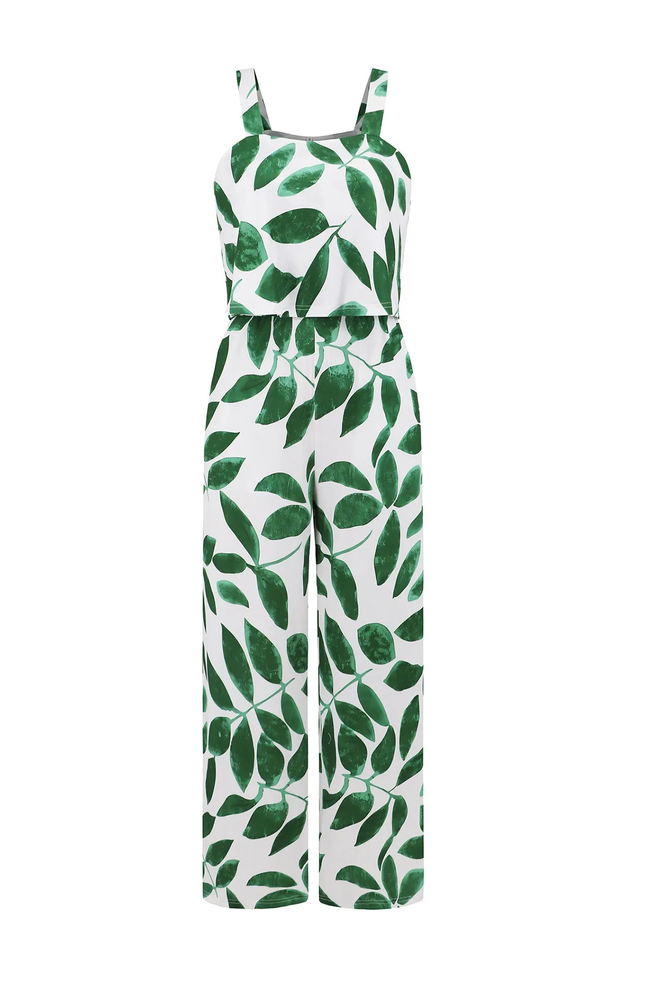 Printed Wide Leg Jumpsuits