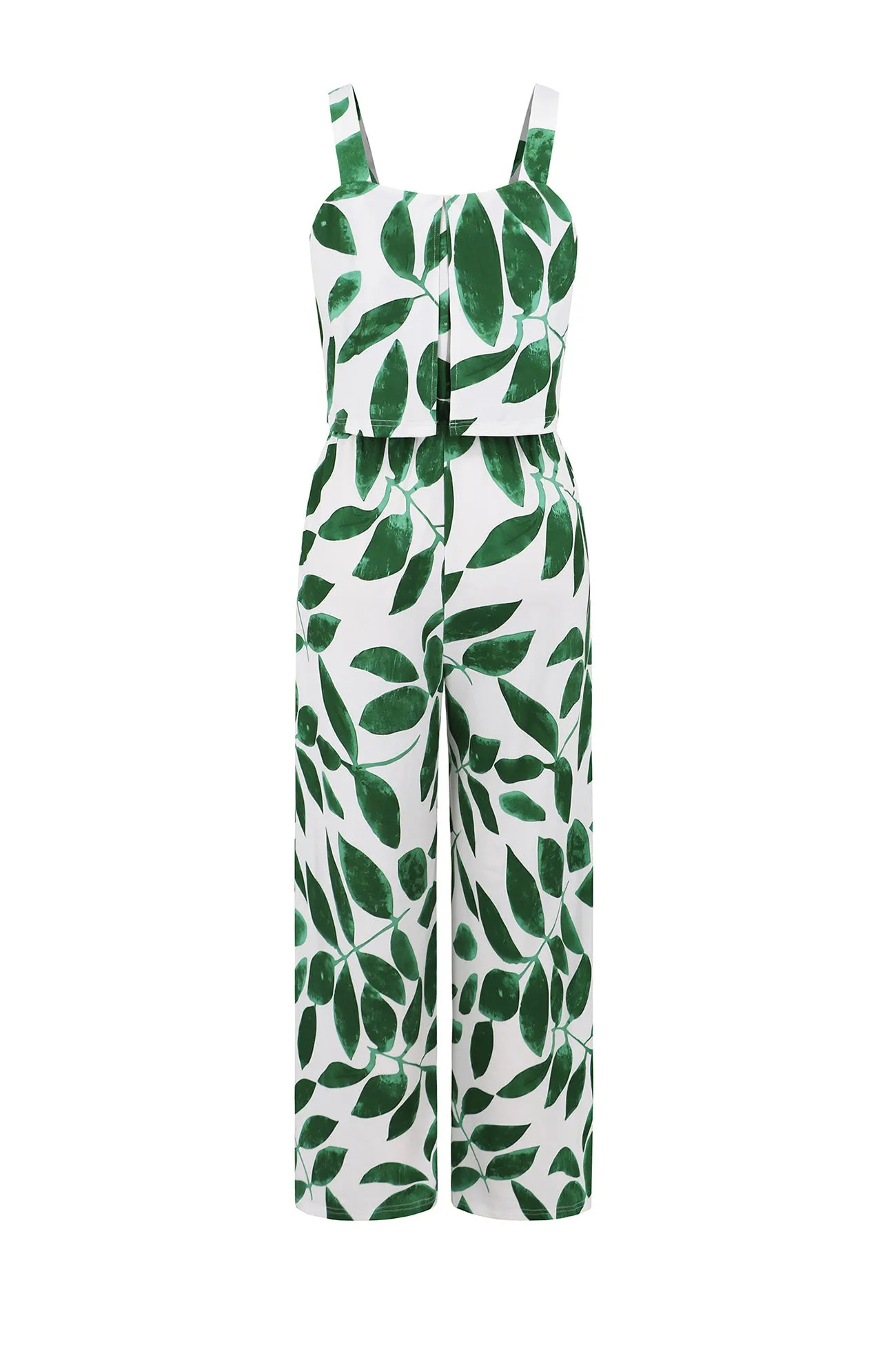 Printed Wide Leg Jumpsuits