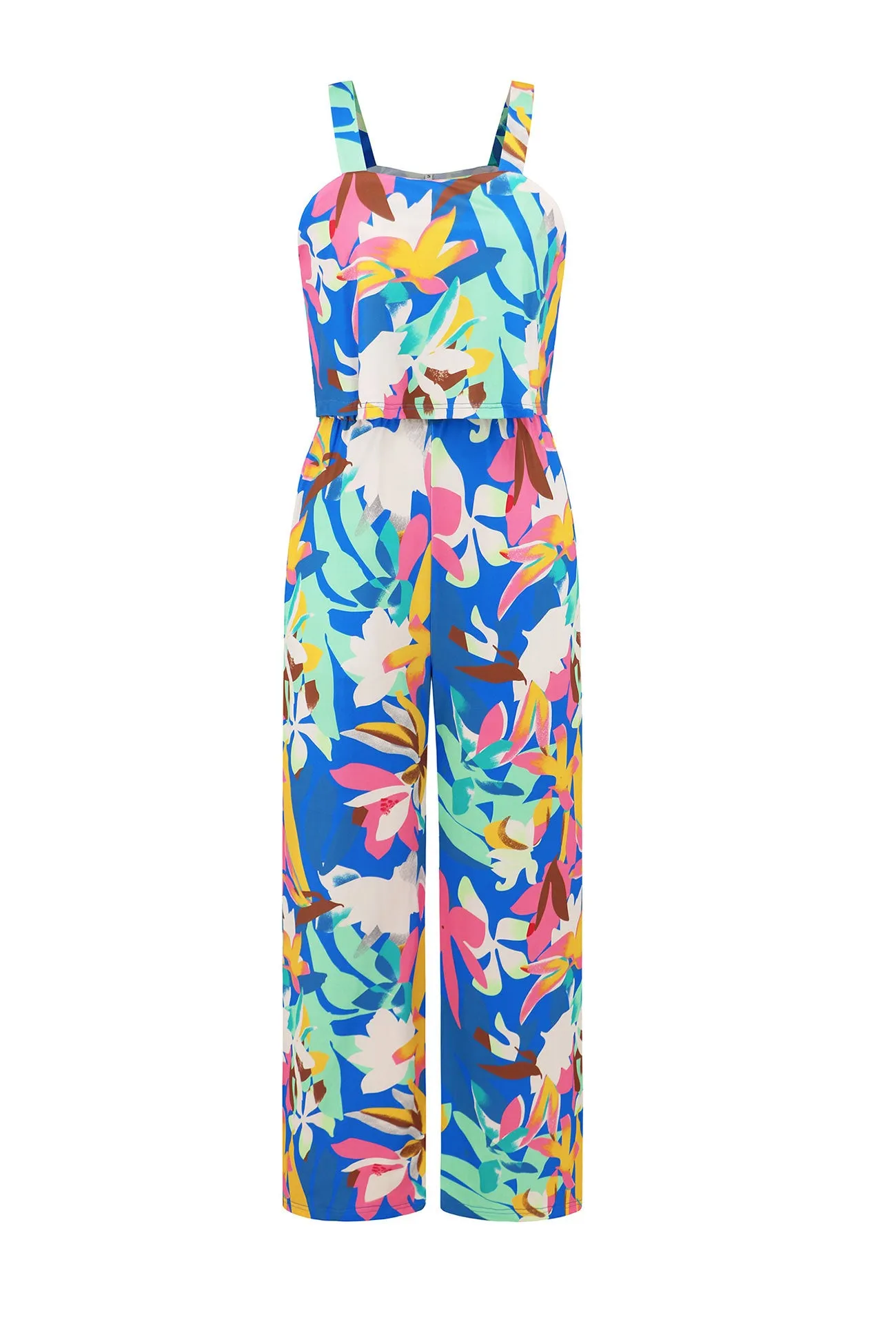 Printed Wide Leg Jumpsuits