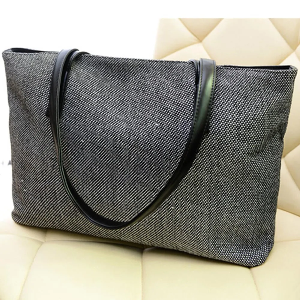 Canvas Handbag Casual Tote Shoulder Bags Portable Large Capacity Shopping Totes Style Bolsos Women