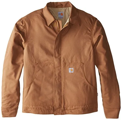 Men's Big & Tall Flame Resistant Canvas Dearborn Jacket by Carhartt