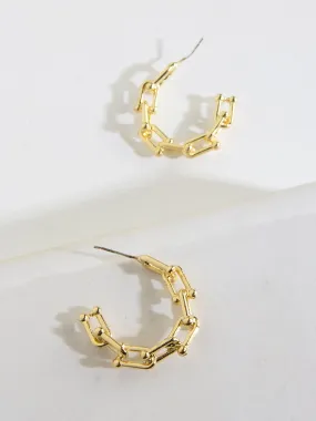 Linked Hoop Earrings