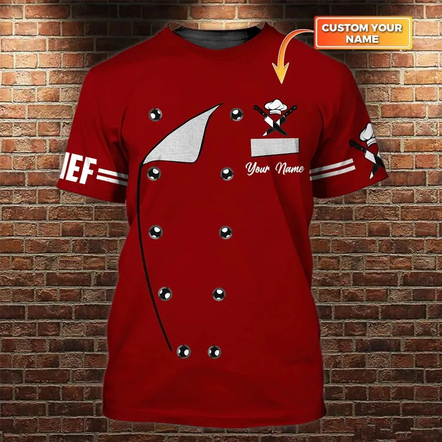 3D Chef T-Shirt Design with Pride