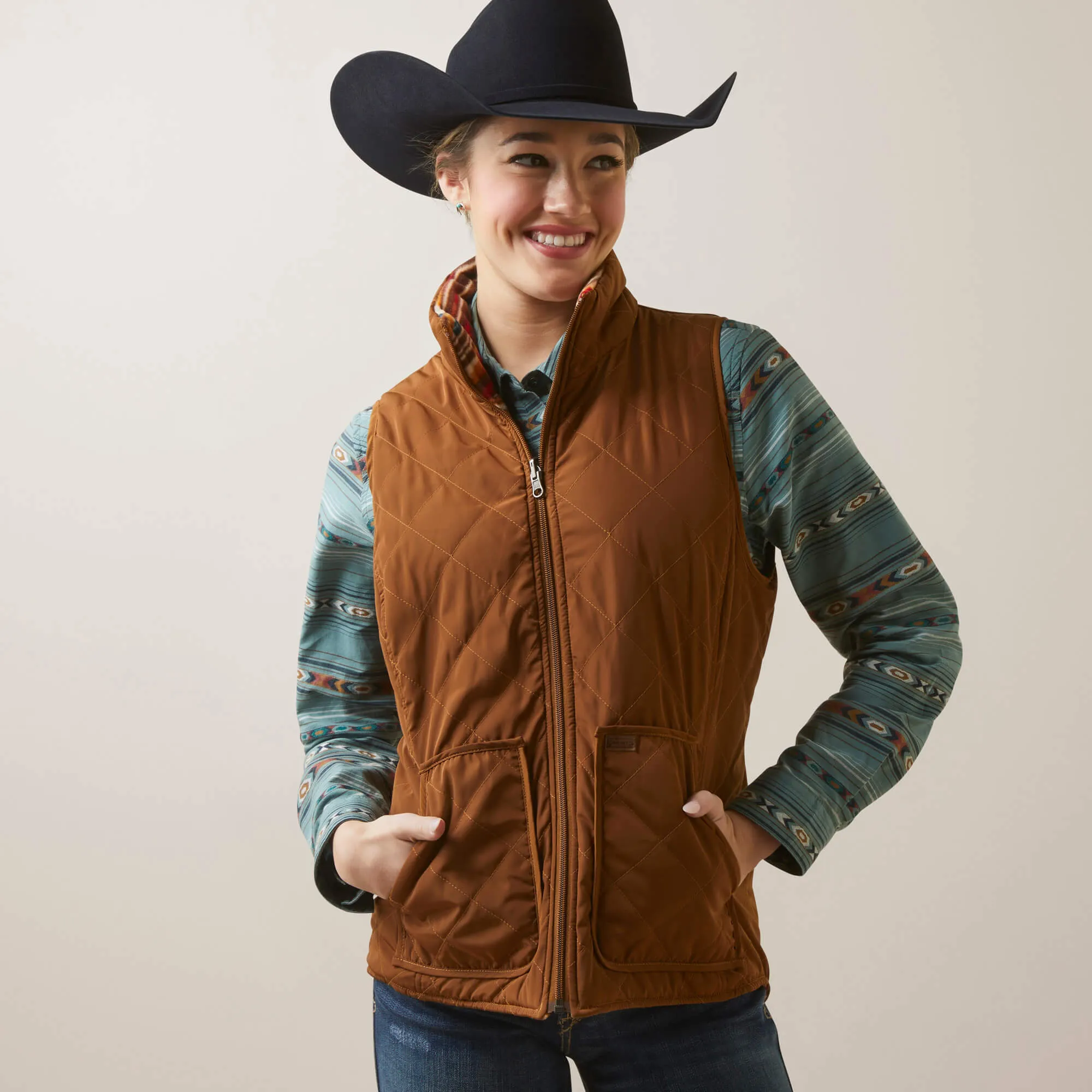 Ariat Chestnut Horse Dilon Chimayo Vest