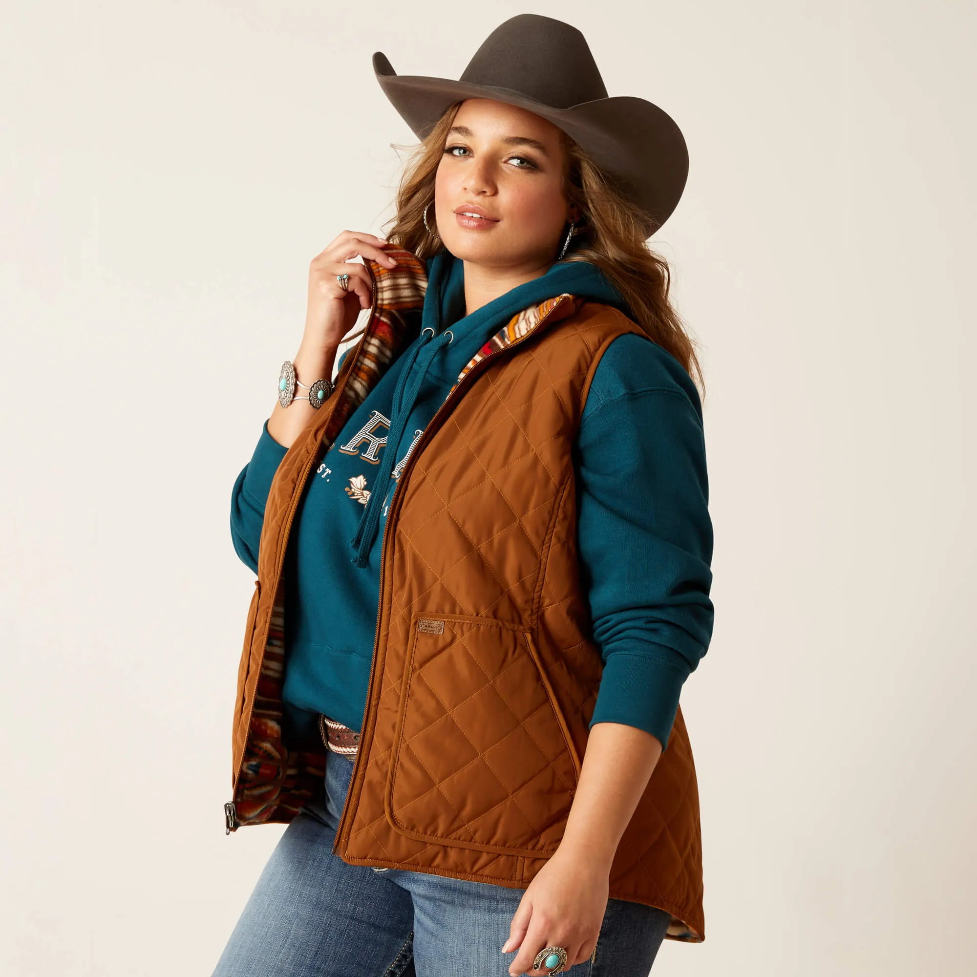 Ariat Chestnut Horse Dilon Chimayo Vest