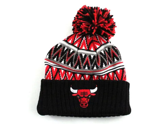 Mitchell and Ness Cuffed Knit Beanie - Chicago Bulls (2015)