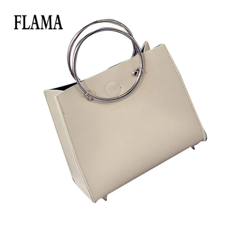 Classic 2pcs PU Leather Tote Bag