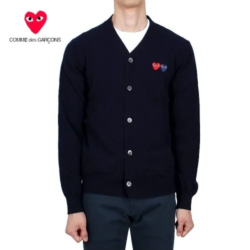 COMME des GARCONS Wool Heart Logo Designers Cardigans