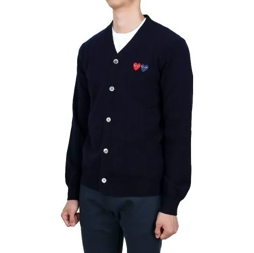 COMME des GARCONS Wool Heart Logo Designers Cardigans