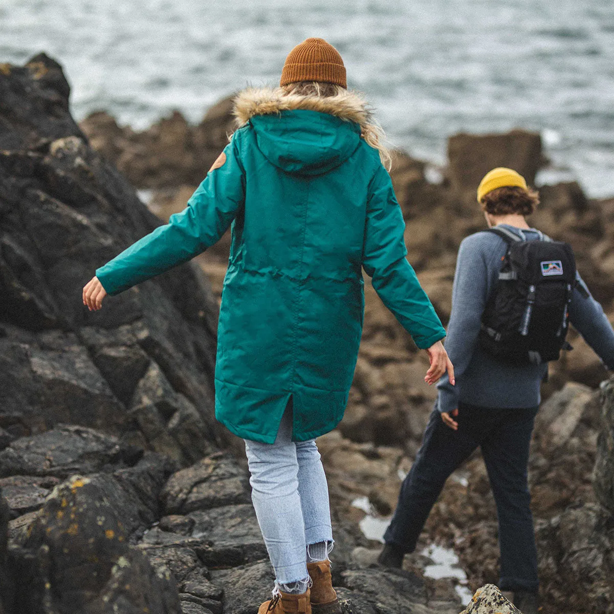 Cordova Bay Storm Green Sherpa Lined Recycled Jacket