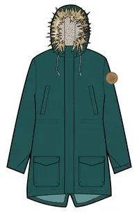 Cordova Bay Storm Green Sherpa Lined Recycled Jacket