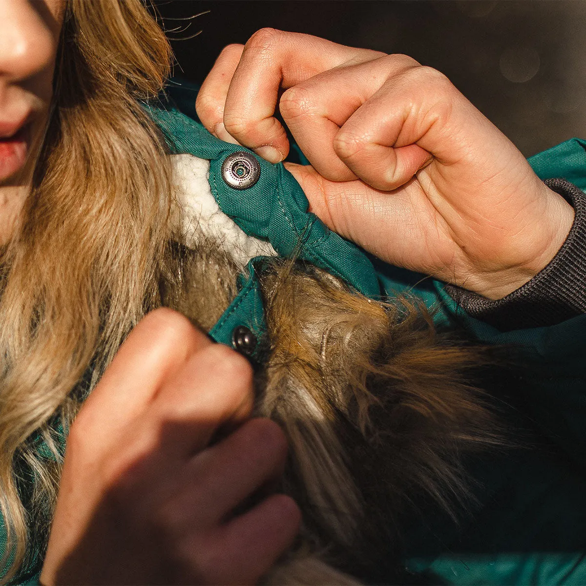 Cordova Bay Storm Green Sherpa Lined Recycled Jacket