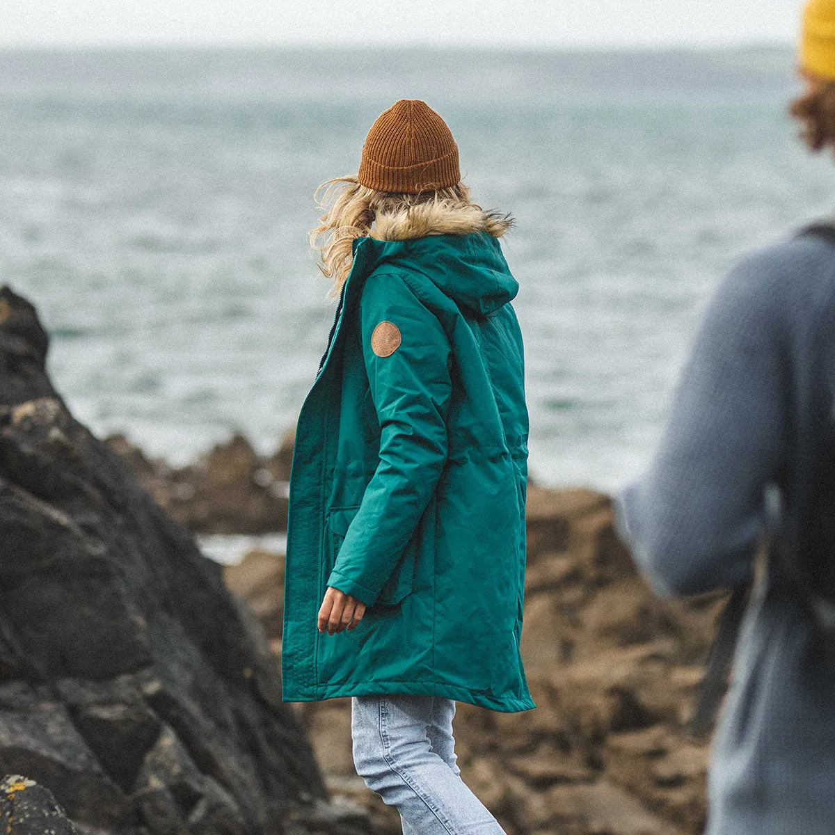 Cordova Bay Storm Green Sherpa Lined Recycled Jacket