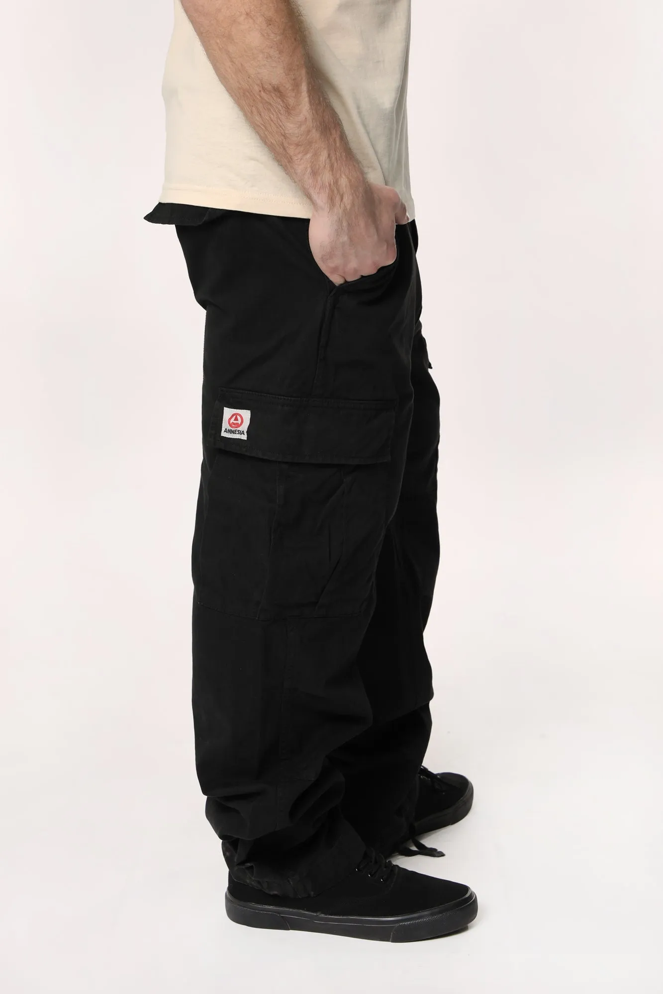 Amnesia Homme Cotton Cargo Pants