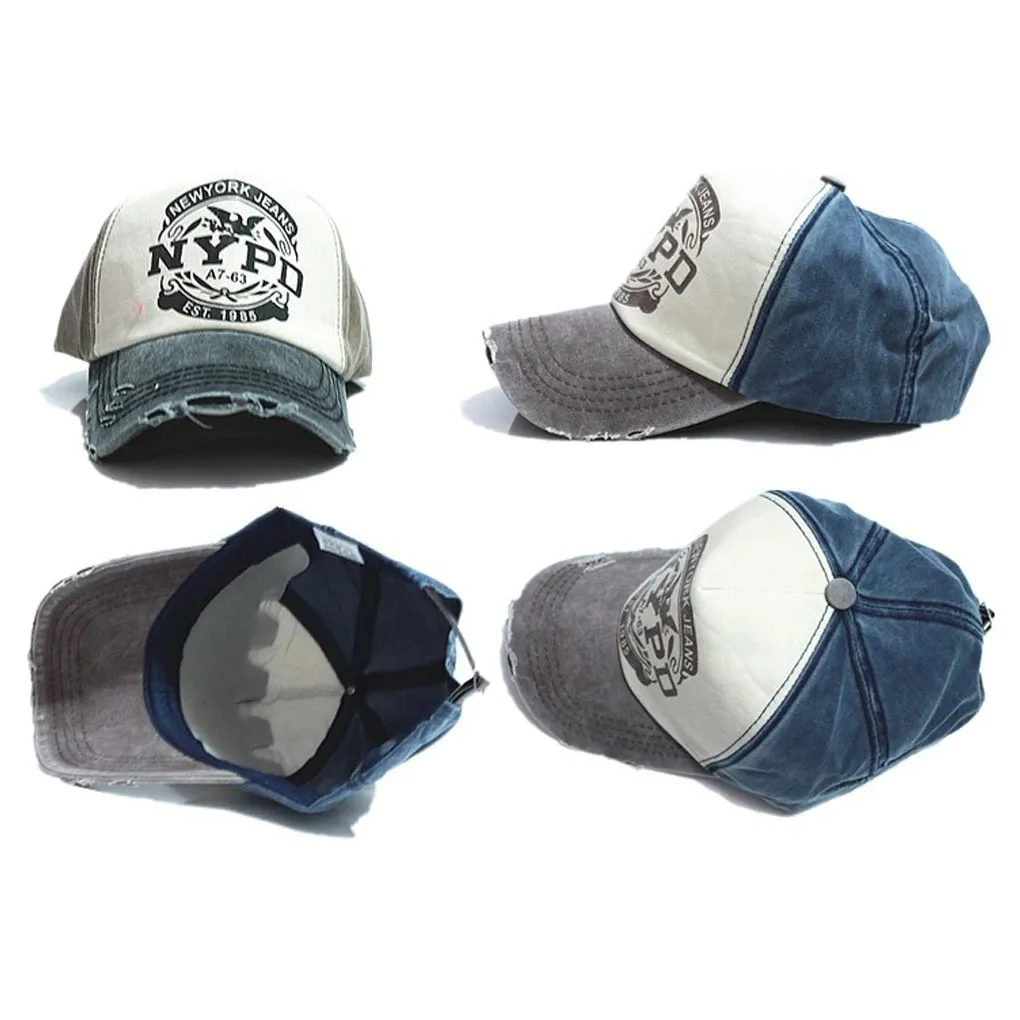 Fashionable Adjustable Snapback Cotton Baseball Caps with 5 Panel, Unisex Accessories