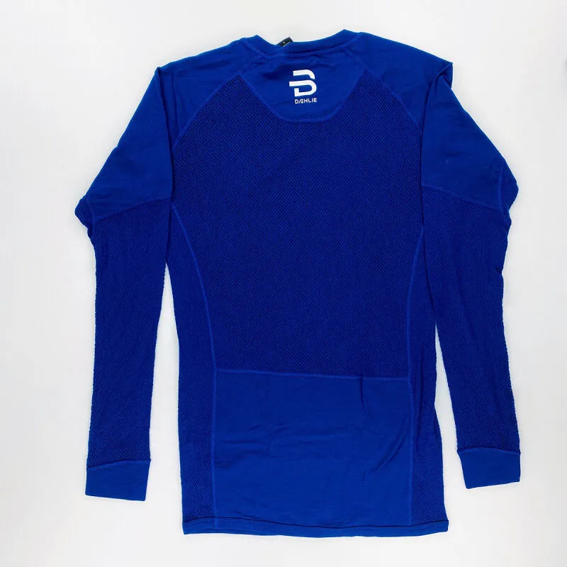 Second-Hand Men's Blue Daehlie Airnet Wool Long Sleeve