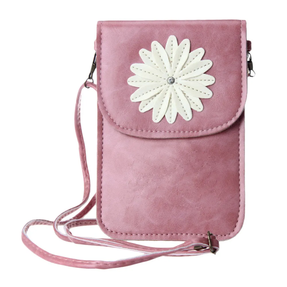 Daisy Print Messenger Bag for Women