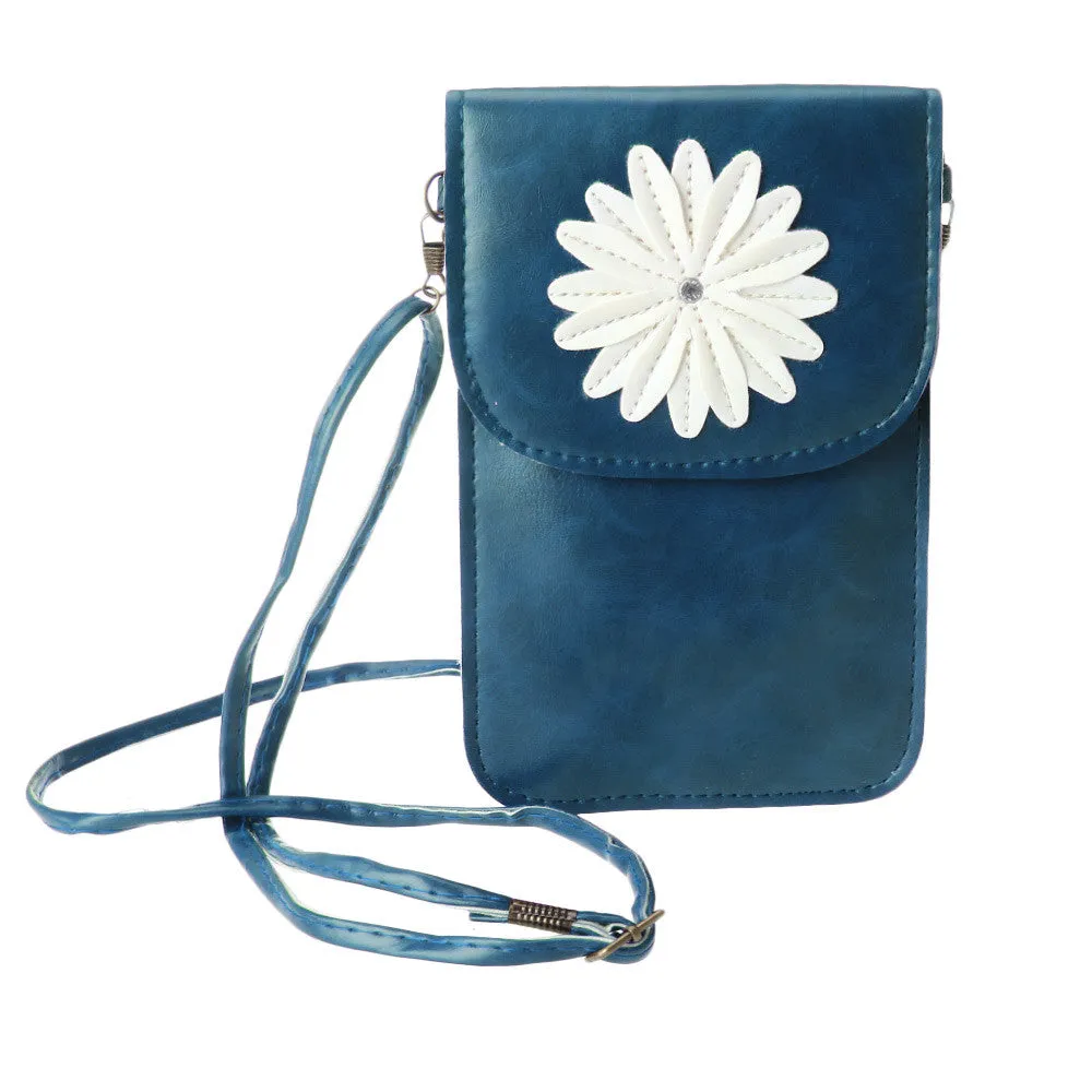 Daisy Print Messenger Bag for Women