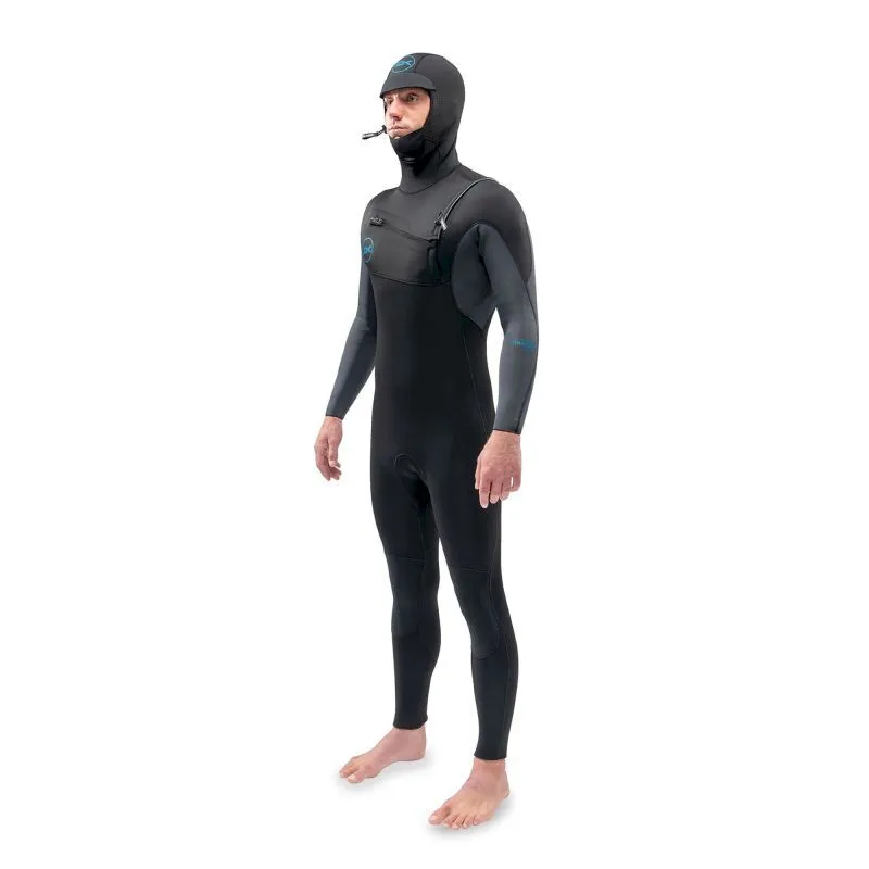 Quantum Chest Zip Hooded 5/4/3mm Surfing Wetsuit - Men