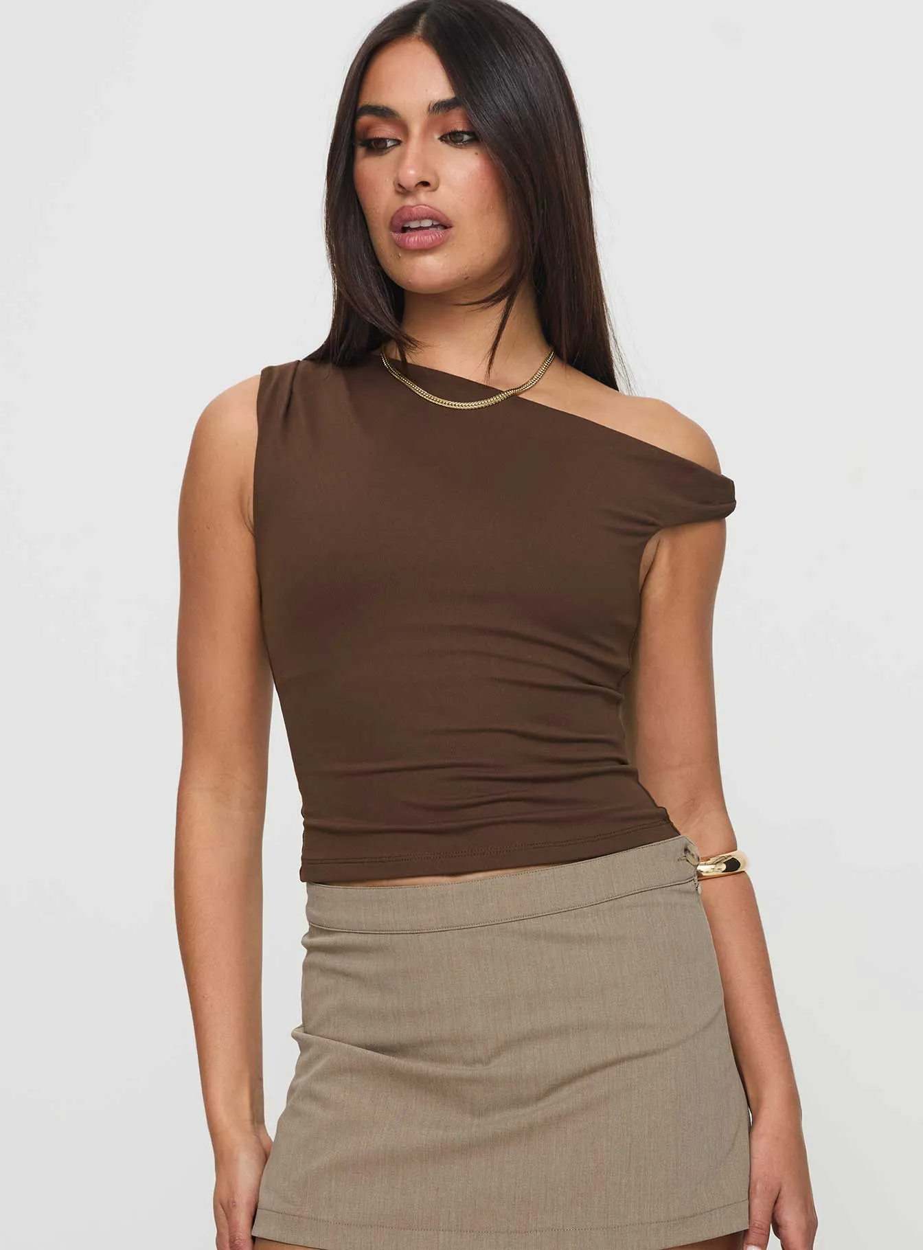 Stylish Brown Danza Top