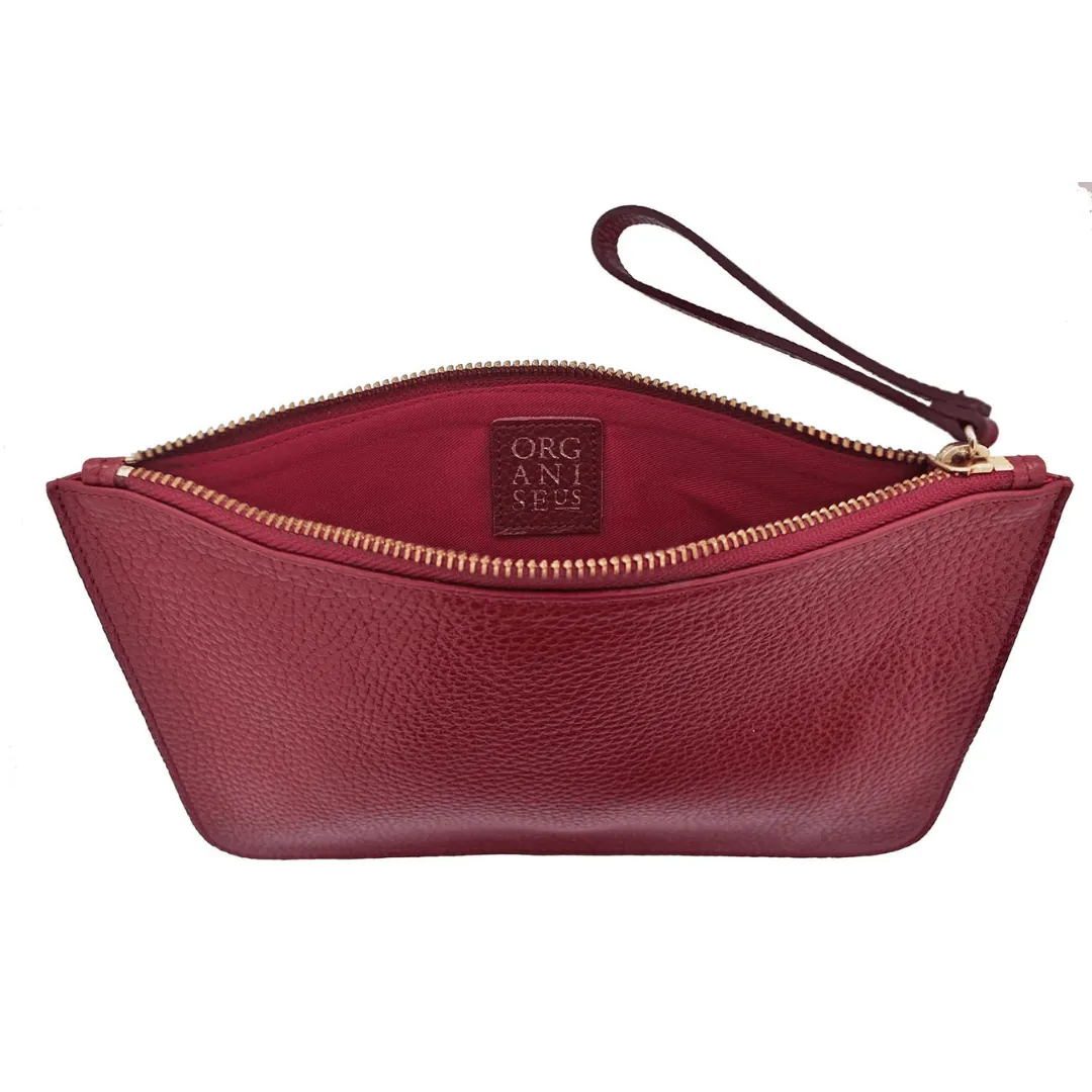 DARK RED SLOANE POUCH