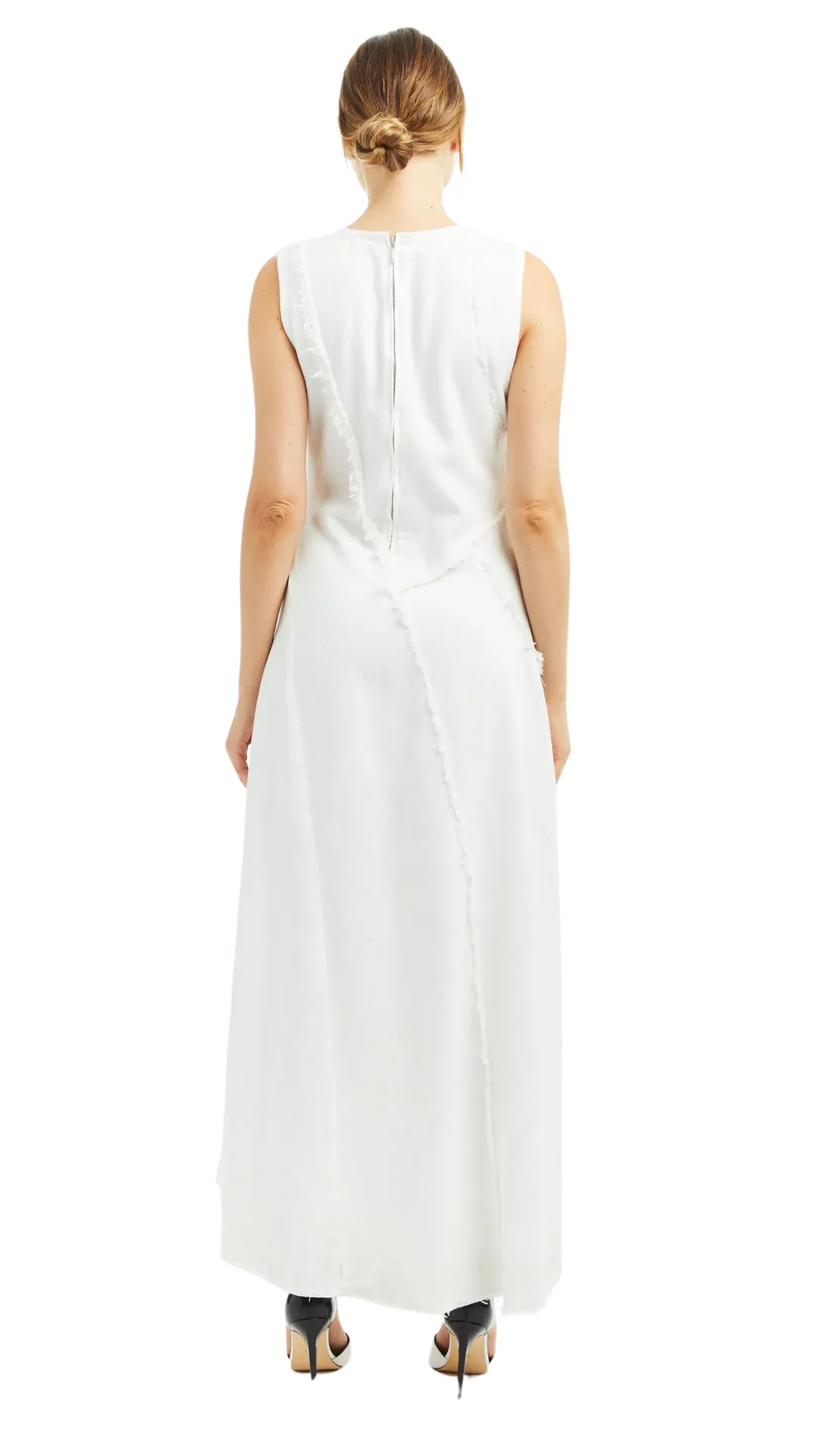 Colorblock White Panel Dress