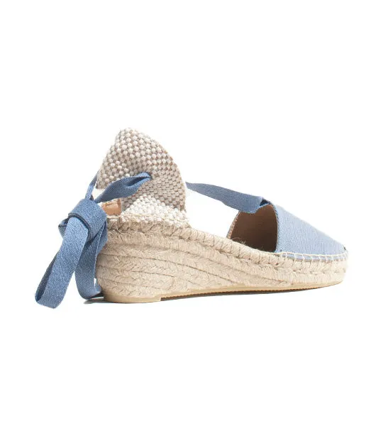 Lace-Up Canvas Espadrilles