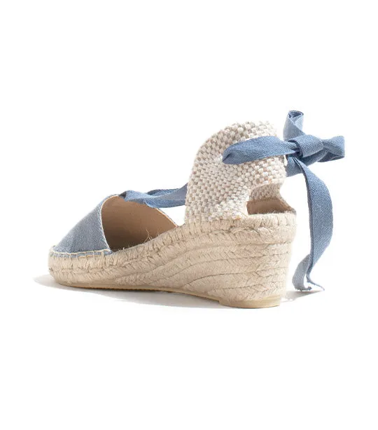 Lace-Up Canvas Espadrilles