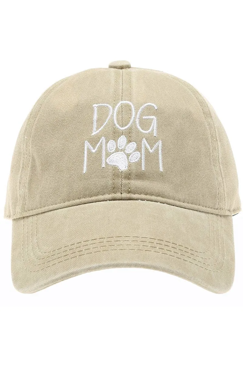 Embroidered Cotton Baseball Caps for Dog Moms