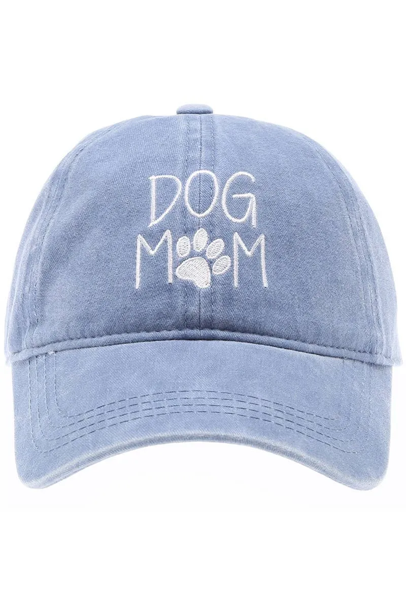 Embroidered Cotton Baseball Caps for Dog Moms