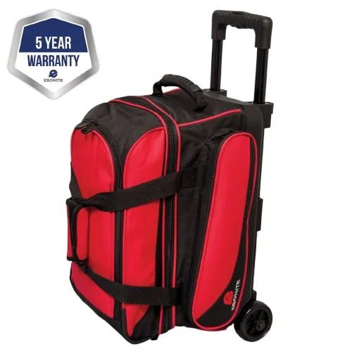 Red Ebonite Transport 2 Double Roller Bag