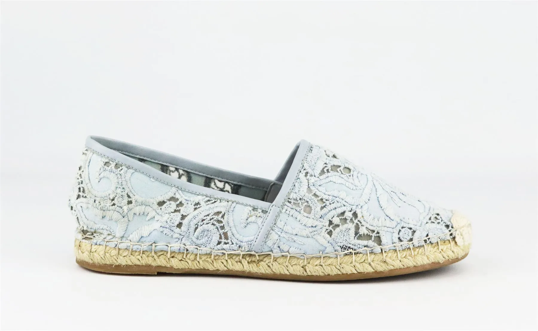 Leather Trimmed Corded Lace Espadrilles Ermanno Scervino EU 38 UK 5 US 8