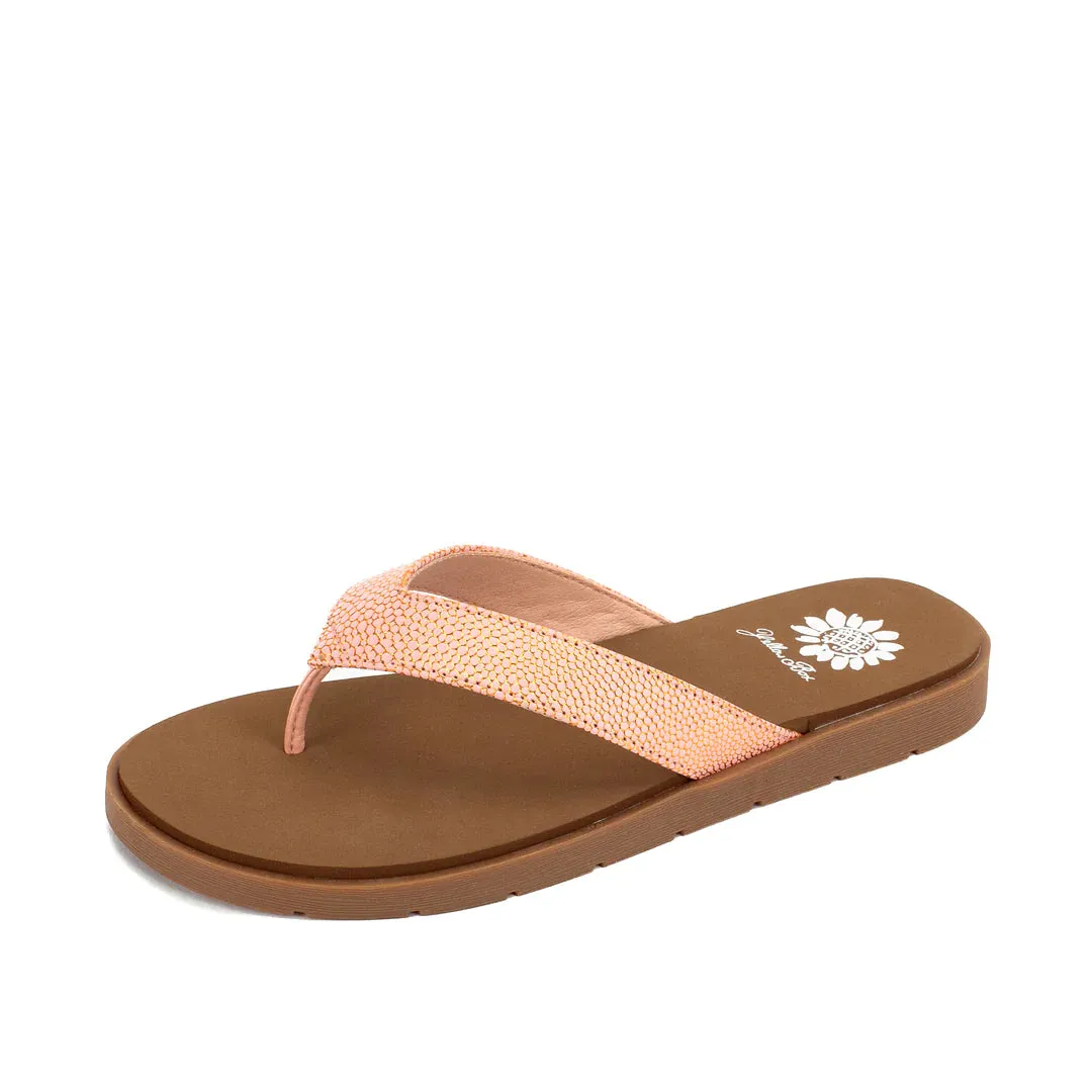 Coral Flance Flip Flop Sandal