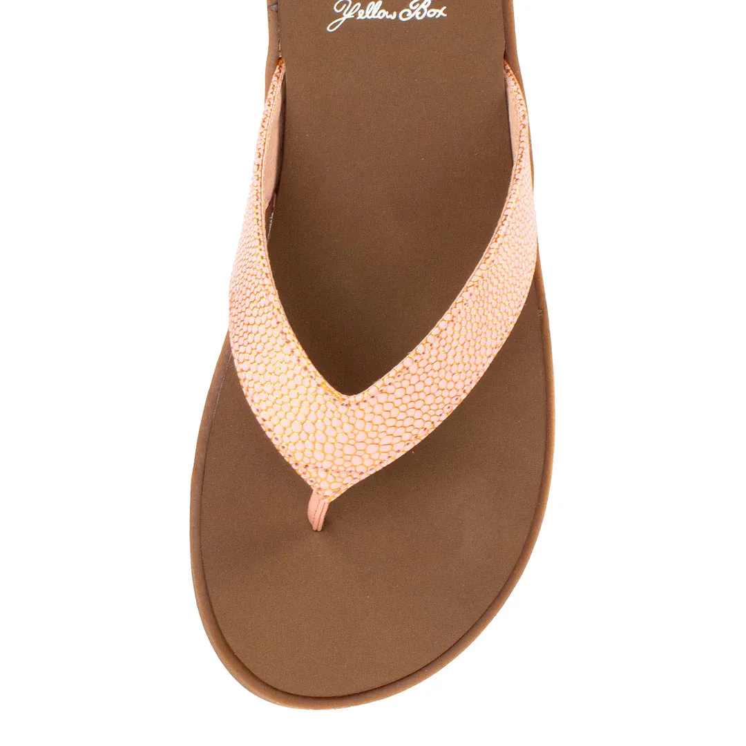 Coral Flance Flip Flop Sandal