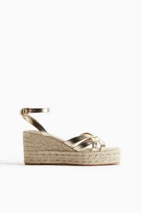 Fashionable Wedge-heel Espadrilles