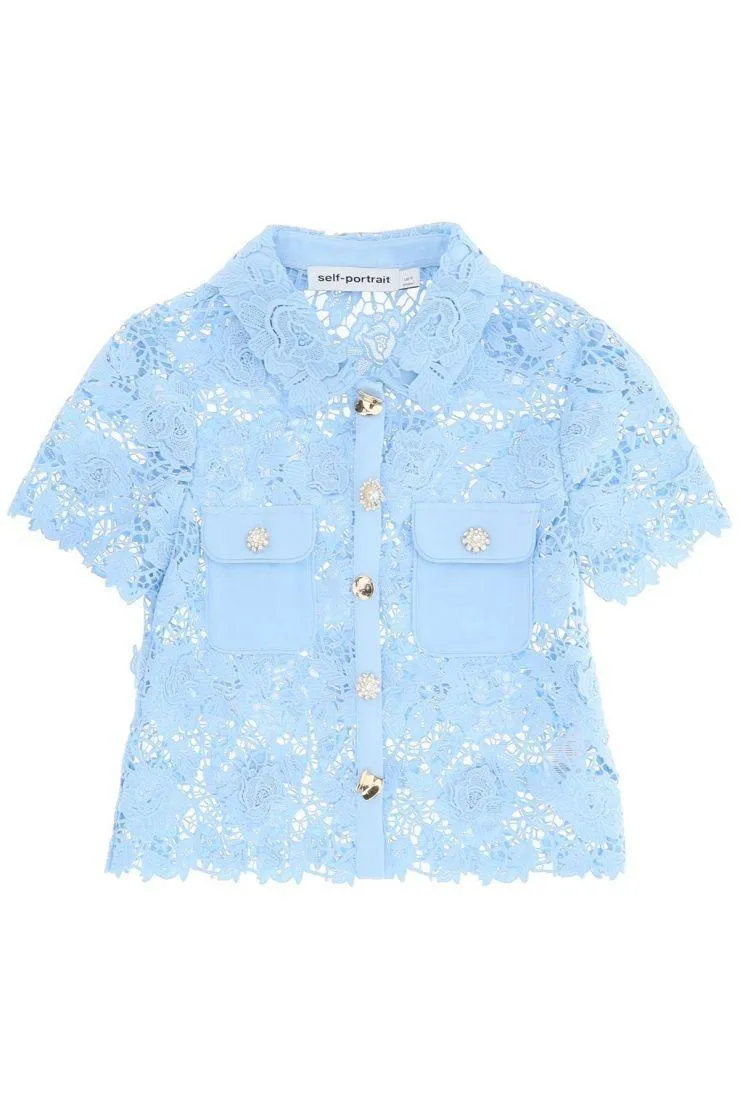 SELF PORTRAIT Elegant Style Flower Shirts