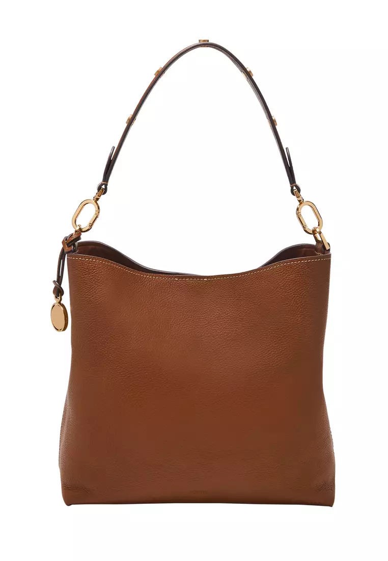 Fossil Women's Jessie Shoulder Bags in Brown Leather