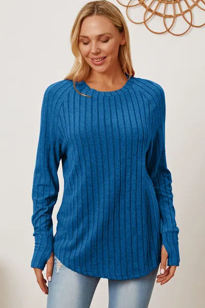 Ribbed Thumbhole T-Shirt