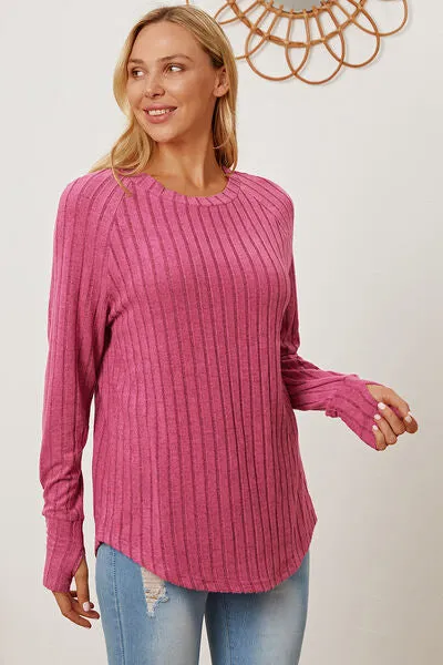 Ribbed Thumbhole T-Shirt