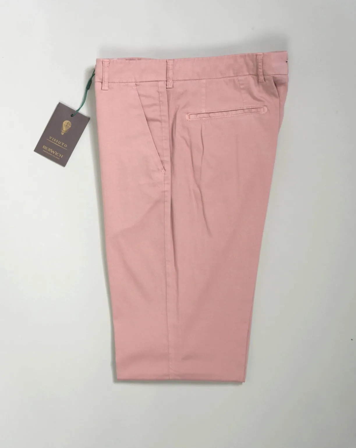 Garment Dyed Silk Rosa Chinos