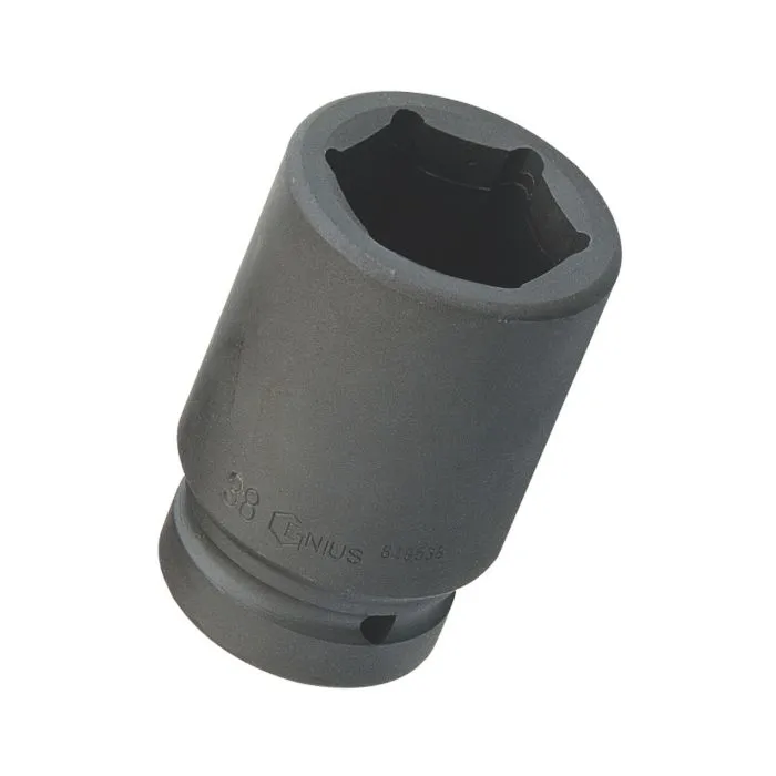 Genius Tools 1" Dr. 63mm Deep Impact Socket (CR-Mo) - 849563