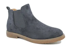 Gray Suede Chelsea Men's Winter Casual Boots