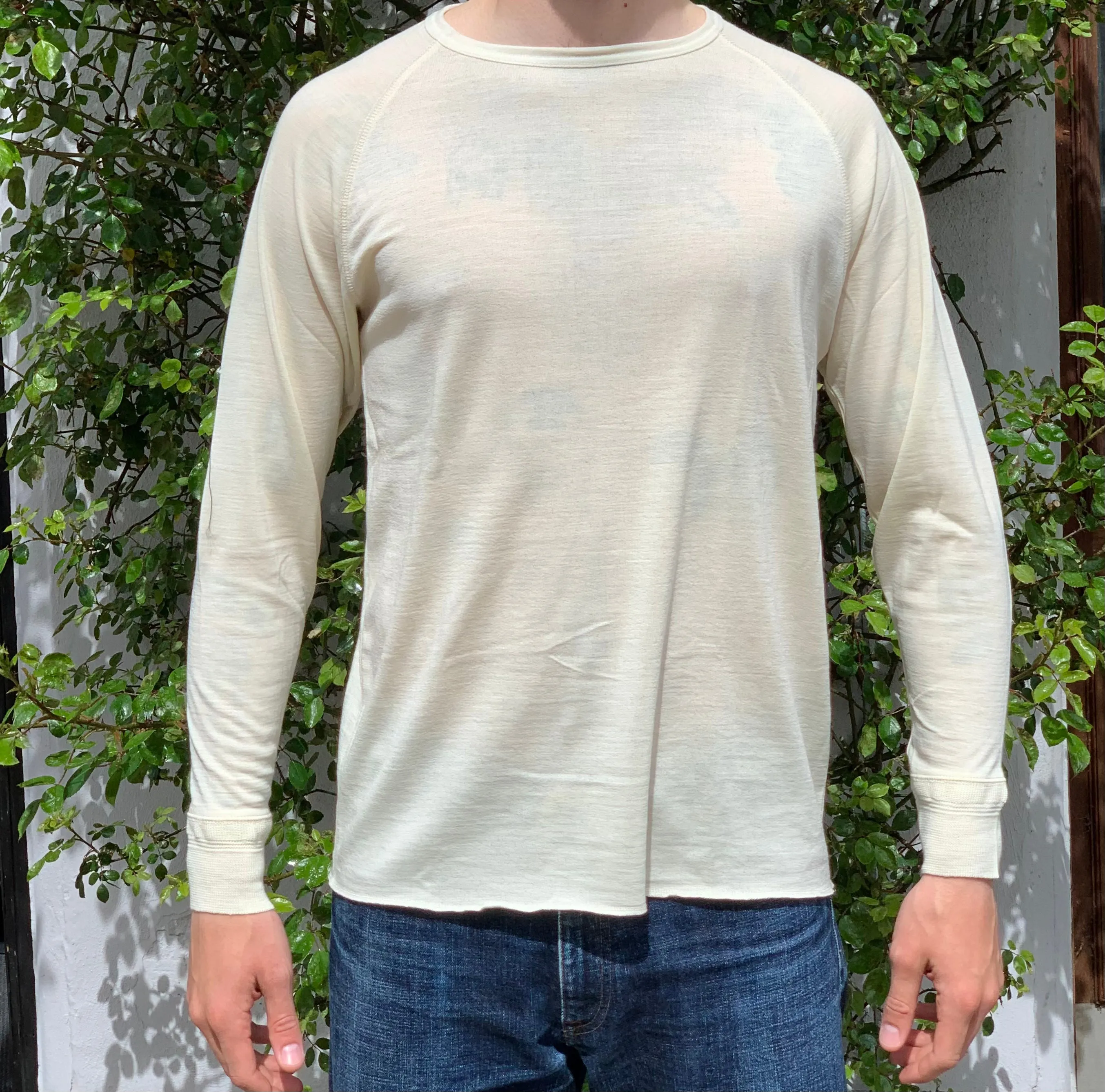 Seashell Merino Tee Long Sleeves