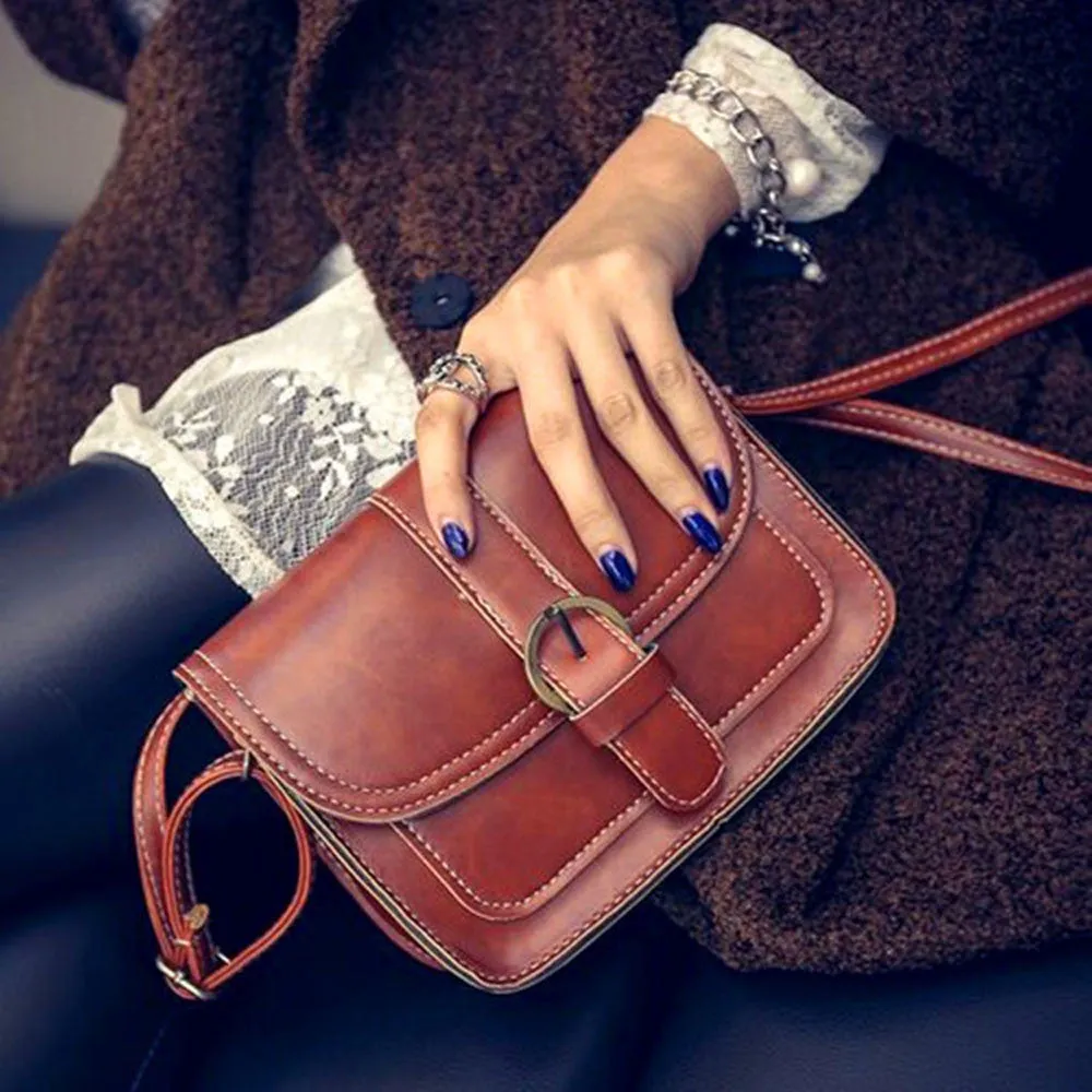 High-Quality Vintage Crossbody Leather Bag